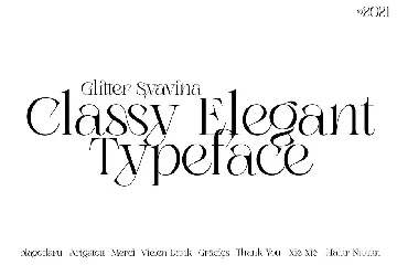 Glitther Syavina font