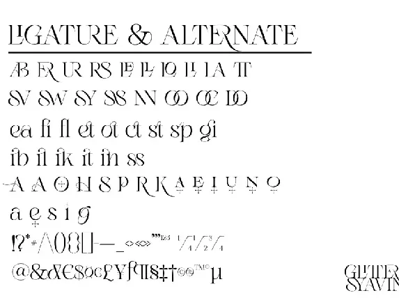 Glitther Syavina font