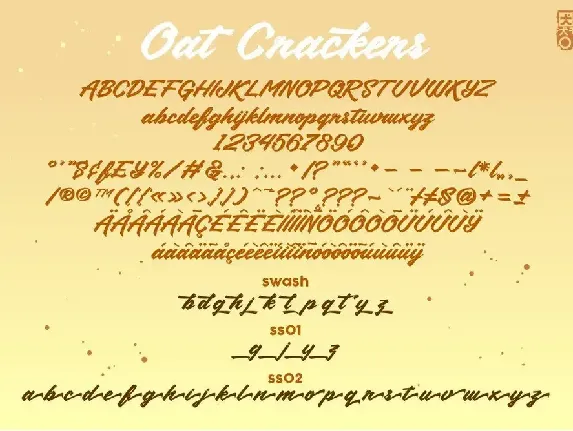 OatCrackers v.01 font