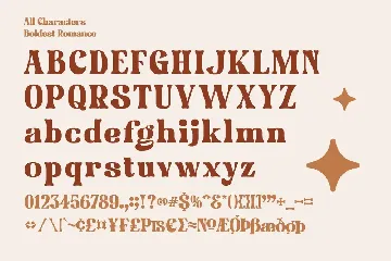 Boldest Romance font