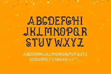 Golden dust typeface font