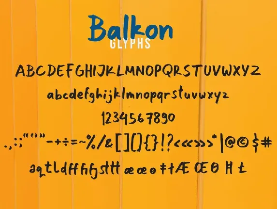 Balkon font