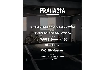 Prahasta - Bold Brush font