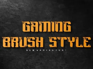 Brush Gaming Font