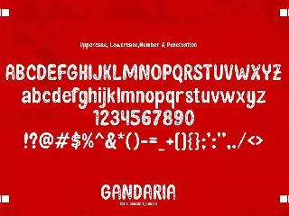 Gandaria - Retro Classic Typeface font