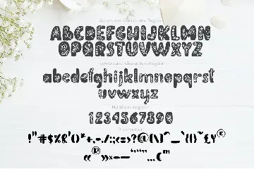 Flower Hand Drawn display Font