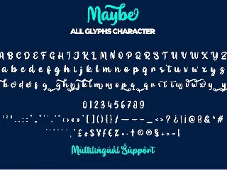 Maybe font