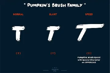 Pumpkin's Brush font