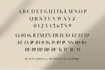 GLITTEN - All Caps Ligature Serif font