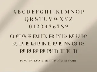 GLITTEN - All Caps Ligature Serif font