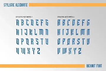 Kickout font