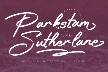 Parkstam Sutherlane Modern Calligraphy font