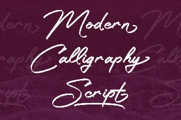 Parkstam Sutherlane Modern Calligraphy font