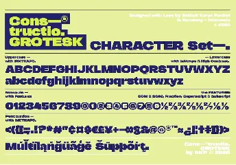 Constructio Grotesk font