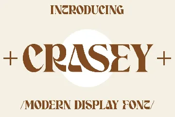 Crasey Display Font