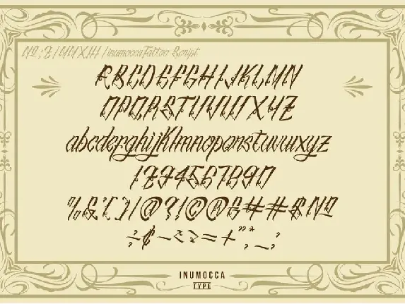 inuTattoo Script font