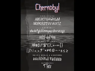 Chernobyl - Gloomy Font