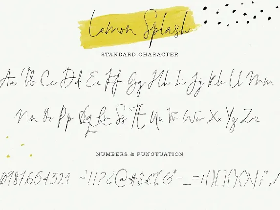 Lemon Splash font