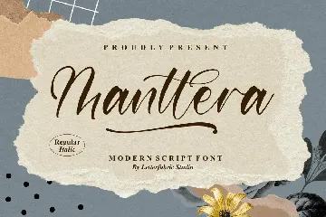 Manttera Modern Script Font