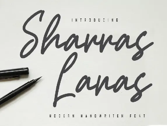 Sharras Lanas - Modern Handwritten Font