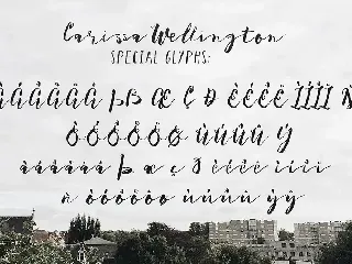 Carissa Wellington font