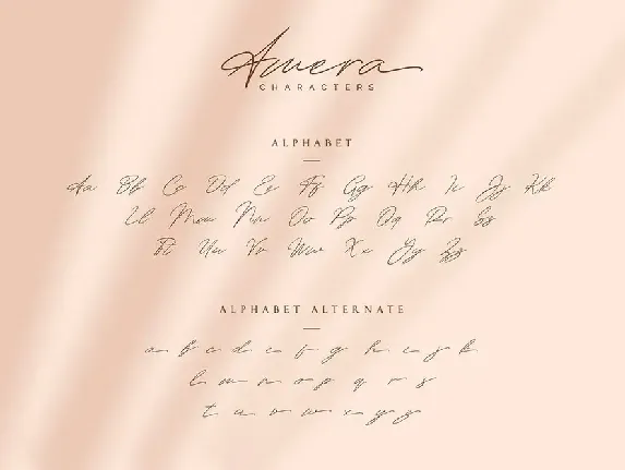 Amera - Signature Script Font