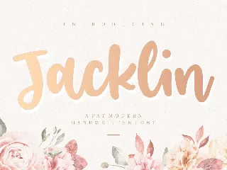 Jacklin Handwritten Font