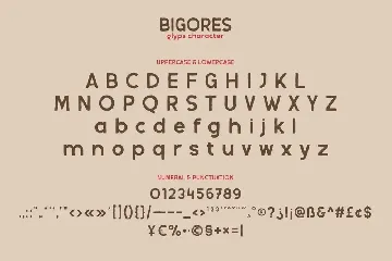 Bigores font