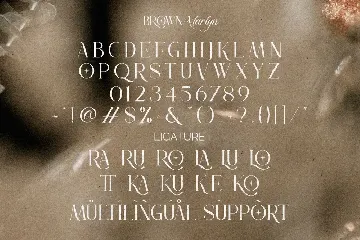 Brown Marlyn font