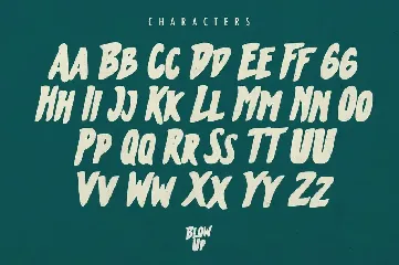 Blow Up Typeface font