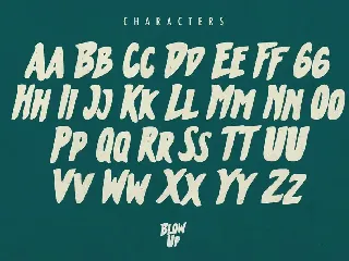 Blow Up Typeface font