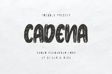 Cadena - Rough Handbrush Font