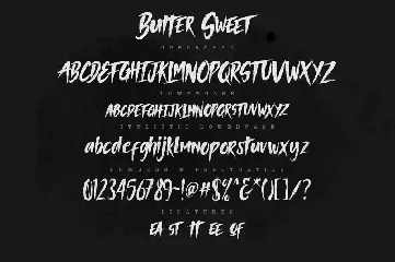 Butter Sweet Typeface font