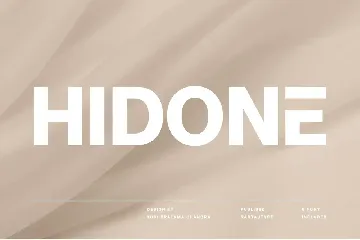 HIDONE Casual Sans Serif Font Family