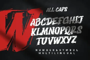 Dark Mage ALLCAPS Hand Brush Display Font