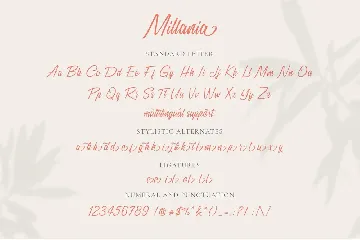 Millania - Modern Script Font