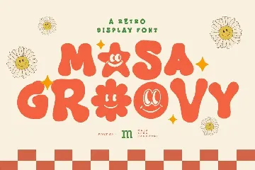 Masa Groovy | A Retro Display Font