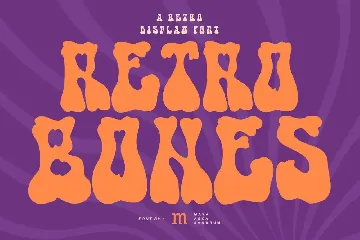 Retro Bones | A Retro Display Font