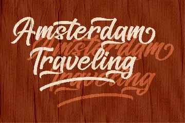 Amsterdam Traveling Modern Script font