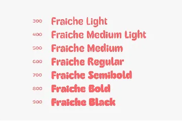 Fraiche - Rounded Variable font