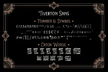 Tiverton Sans font