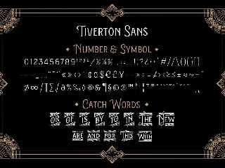 Tiverton Sans font