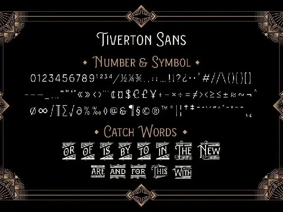 Tiverton Sans font