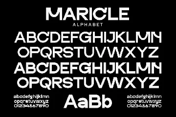 MARICLE - A Modern Geometric Sans Font