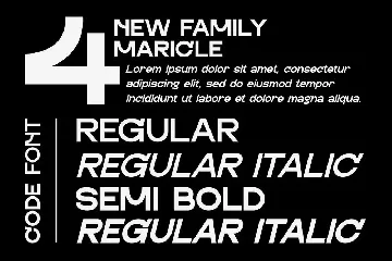 MARICLE - A Modern Geometric Sans Font