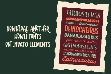 Howli Sans Three & Fun Script font