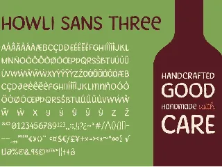 Howli Sans Three & Fun Script font