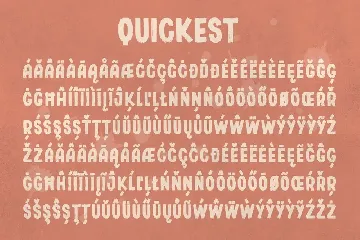 Quickest - Sans Serif Brush Font