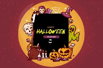 Bacar | Hallowen Theme Font