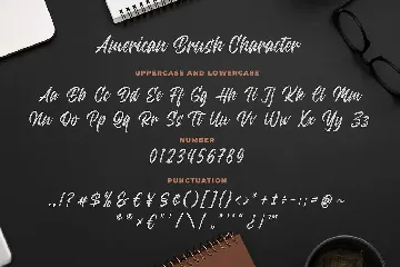 American Brush a Modern Brush Font